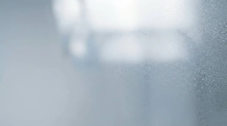 Frosted glass texture background with soft light and copy space