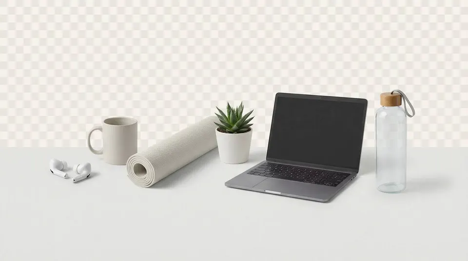 Curated pack of isolated transparent PNG assets arranged cleanly