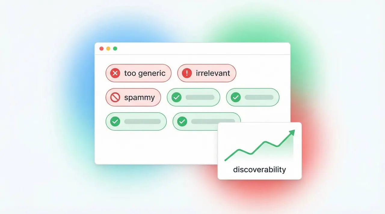 Digital interface showing Shutterstock metadata optimization rules