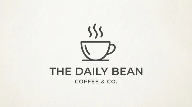 Coffee logo sample for vector metadata